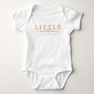 Little Wildflower Personalized Baby Bodysuit