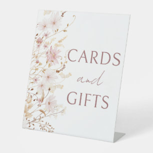 Little wildflower rustic tiny flowers cards gifts pedestal sign