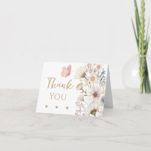 Little Wildflower Thank You Card