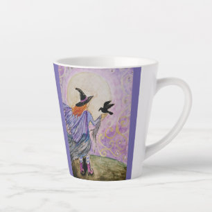 Little Witch and Raven 2 Latte Mug
