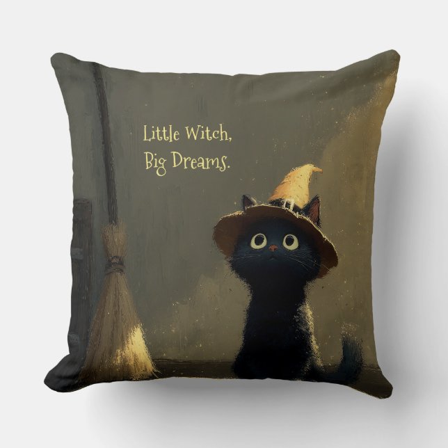 Little Witch, Big Dreams Cushion (Front)