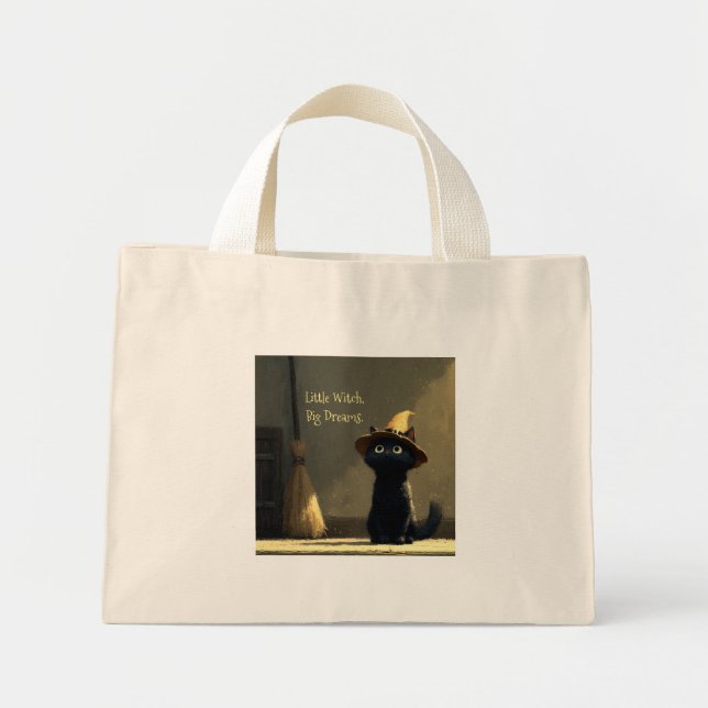 Little Witch, Big Dreams Mini Tote Bag (Front)