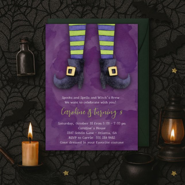 Little Witch Birthday Party Invitation (Creator Uploaded)
