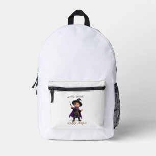 Little Witch Boy Big Magic Cute Halloween Printed Backpack
