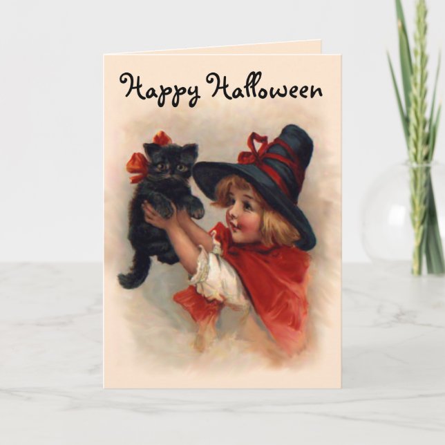 Little Witch Girl Card (Front)