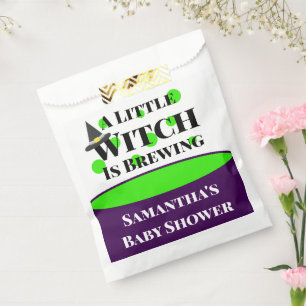 Little Witch is Brewing Halloween Baby Shower Favour Bag