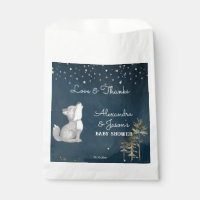 Little wolf themed baby shower favour gift
