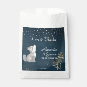 Little wolf themed baby shower favour gift favour bag