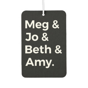 Little Women Characters I Car Air Freshener