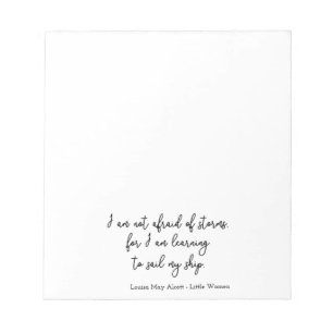 Little Women Quote I - Handwriting Style Notepad