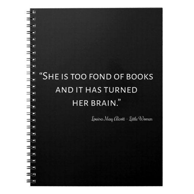 Little Women Quote II - Classic Style Notebook (Front)