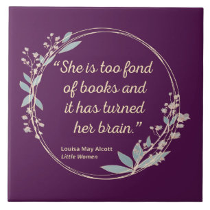 Little Women Quote II - Cute Style Ceramic Tile