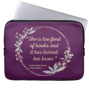 Little Women Quote II - Cute Style Laptop Sleeve