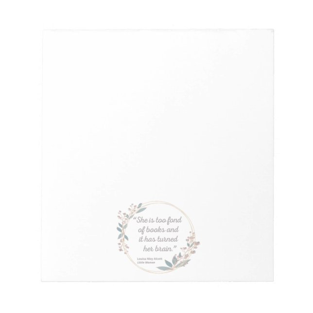 Little Women Quote II - Cute Style Notepad (Front)