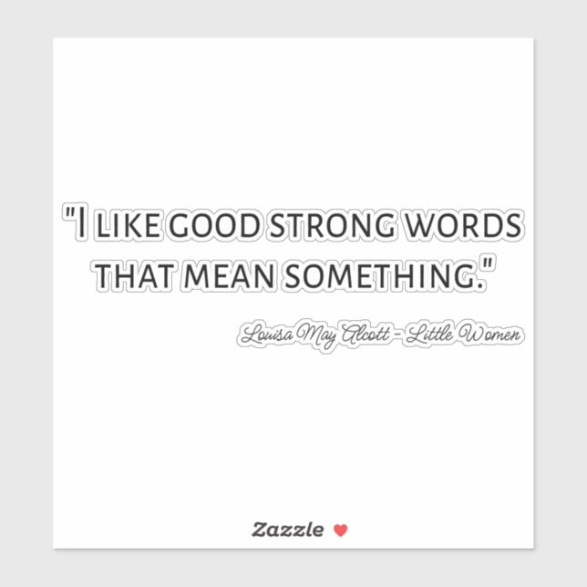 Little Women Quote IV - Classic Style (Sheet)