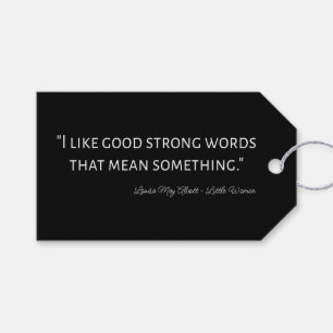 Little Women Quote IV - Classic Style Gift Tags