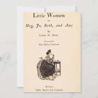 Little Women Vintage Note Card