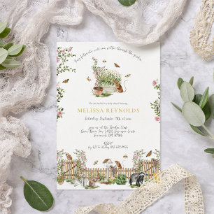 Little Wonders Spring Garden Baby Shower Invitation