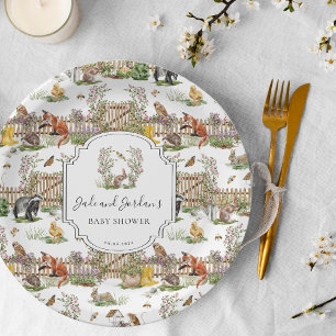 Little Wonders   Spring Garden Baby Shower Paper Plate