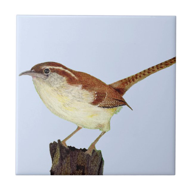 Little Wren Ceramic Tile (Front)