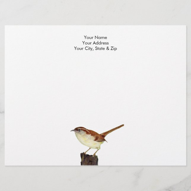 Little Wren Custom Letterhead (Front)