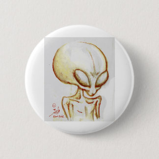 Little Yellow alien form -I am Number Four 6 Cm Round Badge