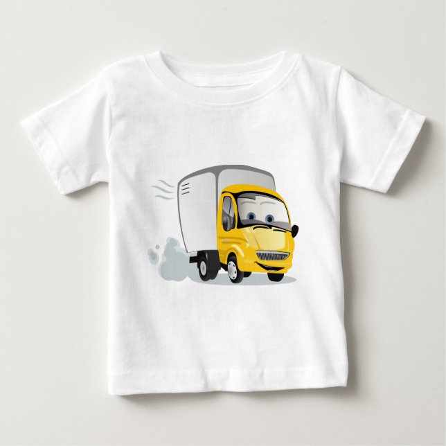 Little Yellow Cartoon Truck for Kids! Baby T-Shirt (Front)