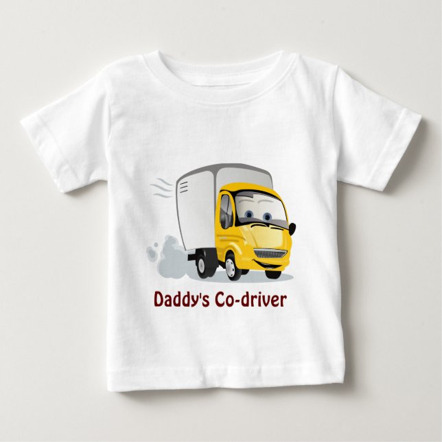 Little Yellow Cartoon Truck for Kids! Baby T-Shirt (Front)