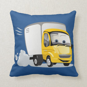 Little Yellow Cartoon Truck for Kids! Cushion