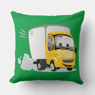 Little Yellow Cartoon Truck for Kids! Cushion