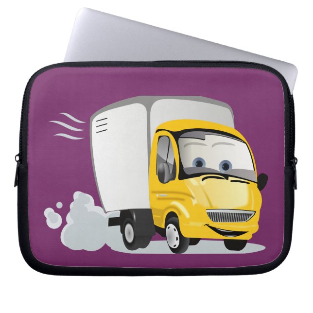 Little Yellow Cartoon Truck for Kids! Laptop Sleeve (Front)