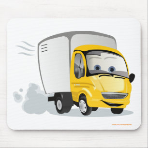Little Yellow Cartoon Truck for Kids! Mouse Pad