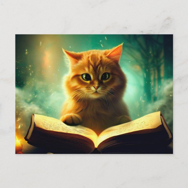 Little yellow cat postcard (Front)