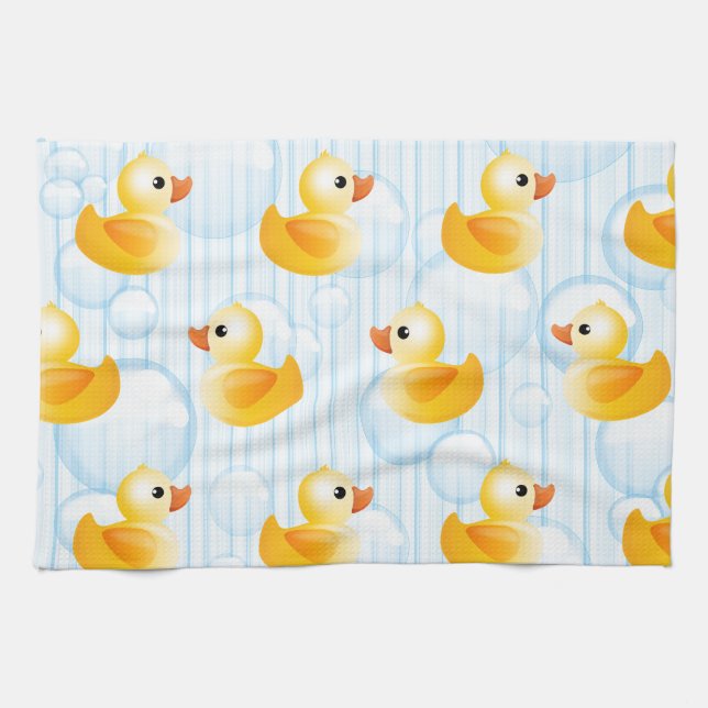 Little Yellow Ducks Tea Towel (Horizontal)