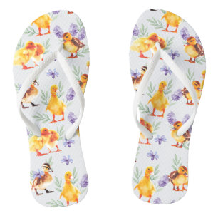 Little yellow ducks thongs