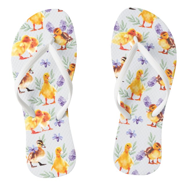 Little yellow ducks thongs (Footbed)