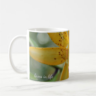 Little Yellow Lily Flower Coffee Mug