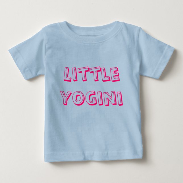 Little Yogini - Baby Yoga Clothes Baby T-Shirt (Front)
