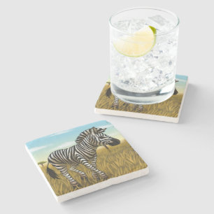 Little Zebra stone coaster