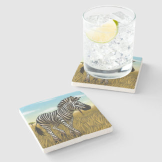 Little Zebra stone coaster