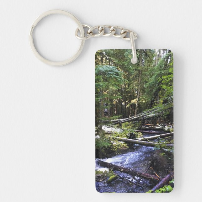 Little Zigzag River, Oregon Key Ring (Front)