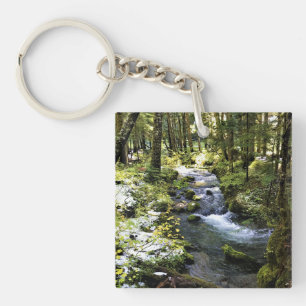 Little Zigzag River, Oregon Key Ring