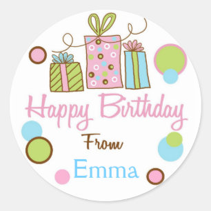 Littlebeane Birthday Gift Stickers