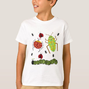 Littlebeane Bugs Insects  Ladybug Ant Caterpillar T-Shirt