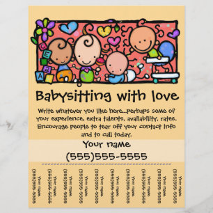 LittleGirlie Child care custom tear-sheet_Gold Flyer