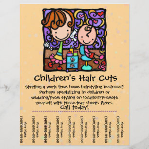 LittleGirlie cuts & styles childrens' hair! TAN Flyer