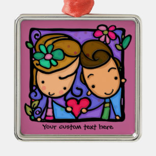 LittleGirlie First Love Custom ornament
