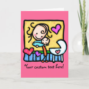 LittleGirlie loves her baby! Card