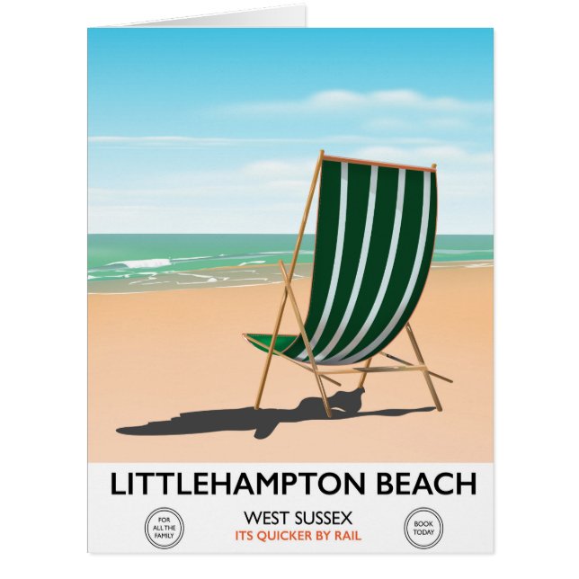 Littlehampton Beach East Sussex travel poster (Front)