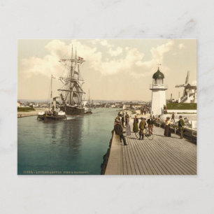 Littlehampton Pier and Harbour, England Postcard